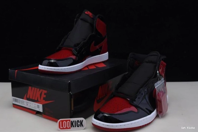 1st Kicks OG Jordan Patent 555088-063 1 Bred High Air 0702